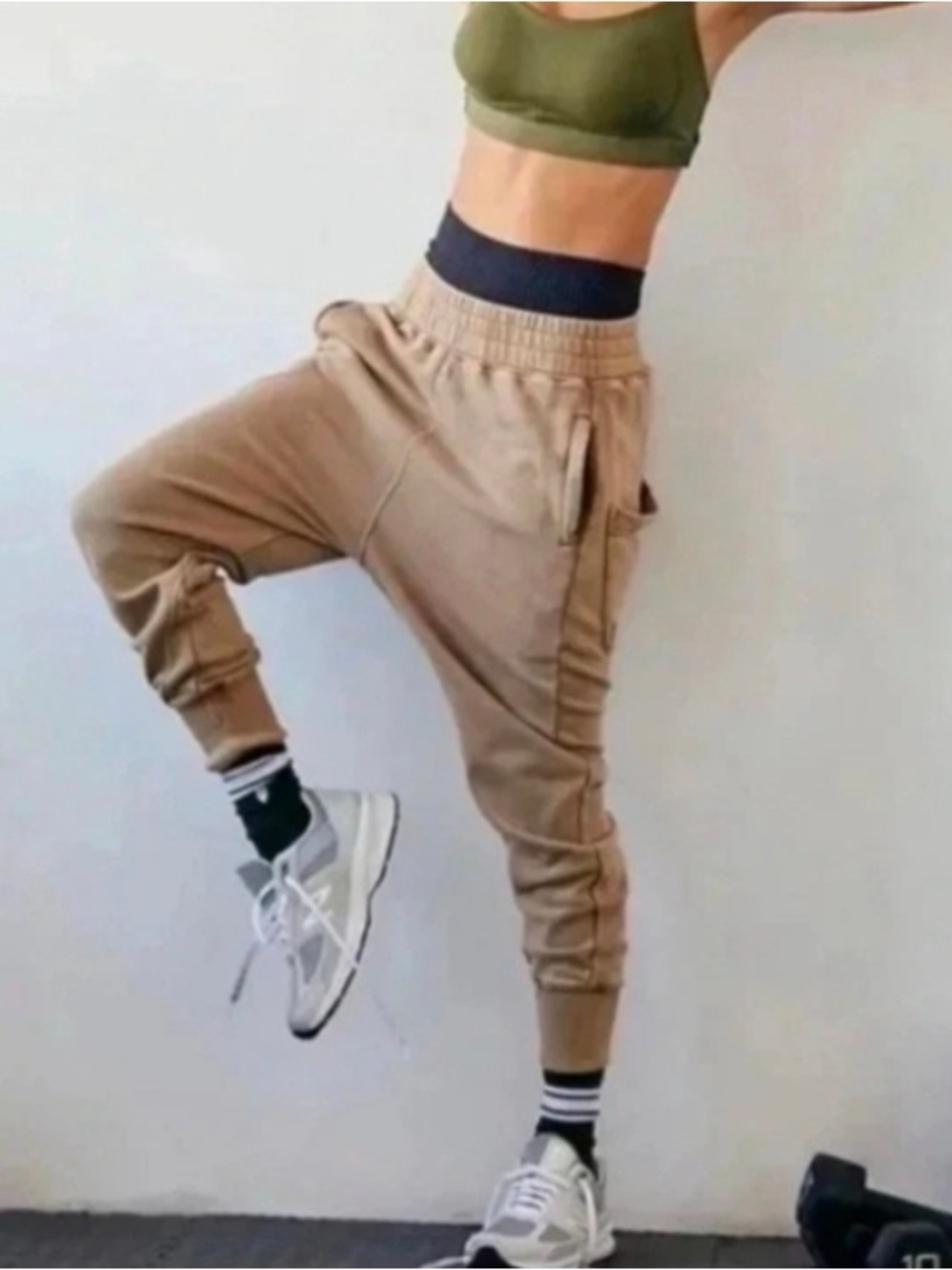 FP movement by free people June bug jogger in faded toasted coconut size M
